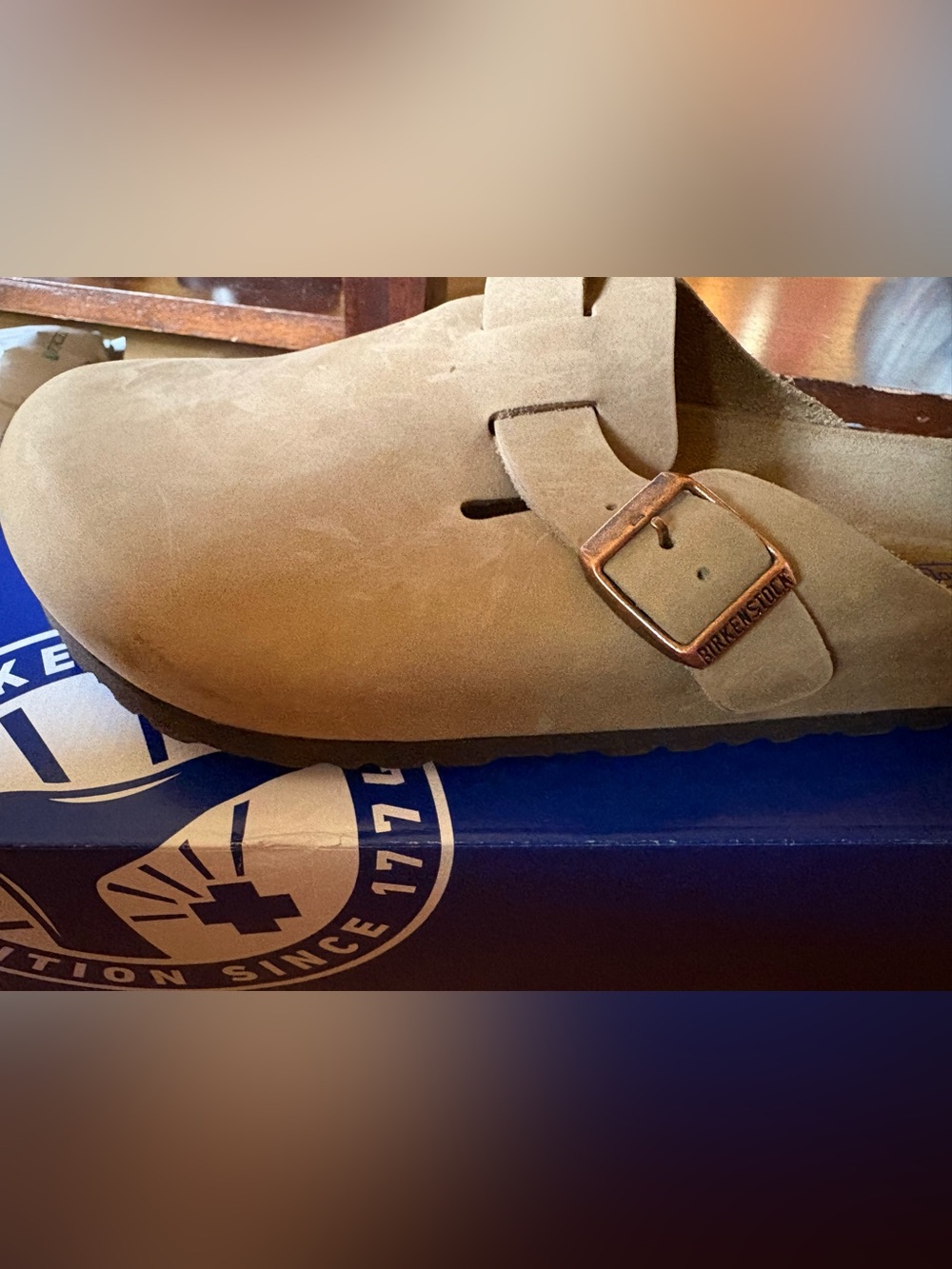 Birkenstock Tabacco Brown sz 40 Boston